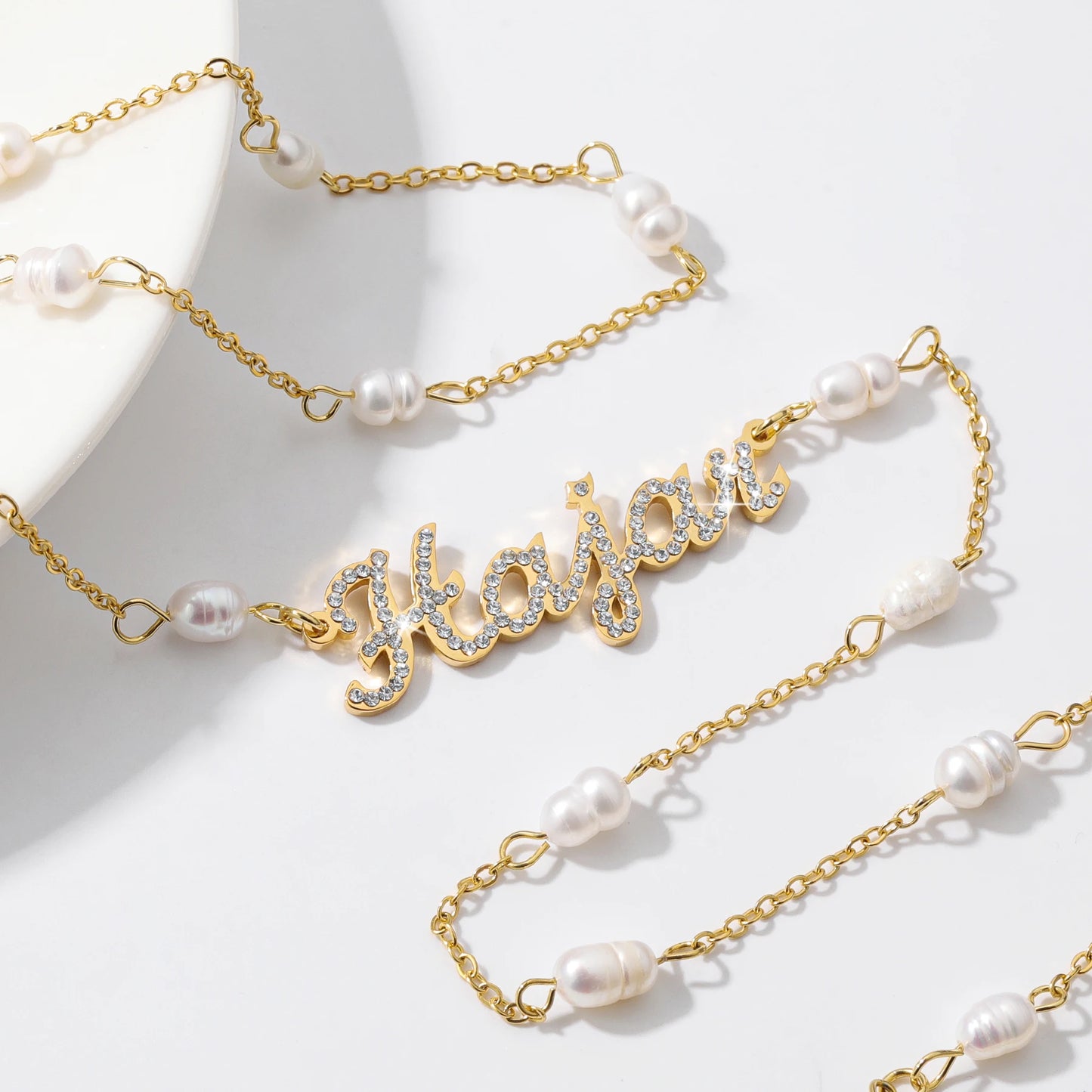 The Pearl Name Necklace