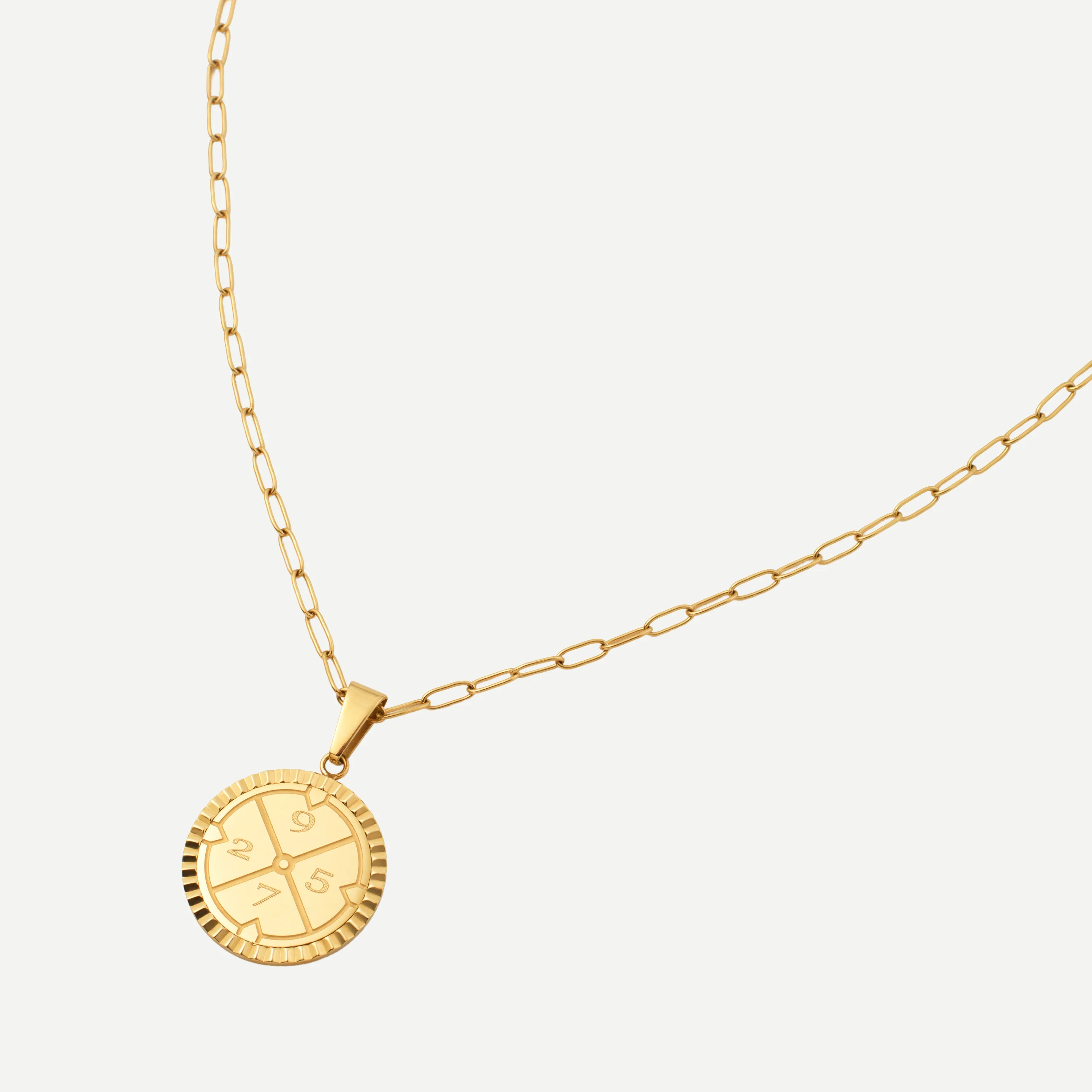 Engravable Compass Necklace