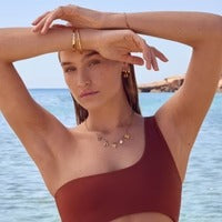 Made Mine Ocean Charm Necklace (Gold)