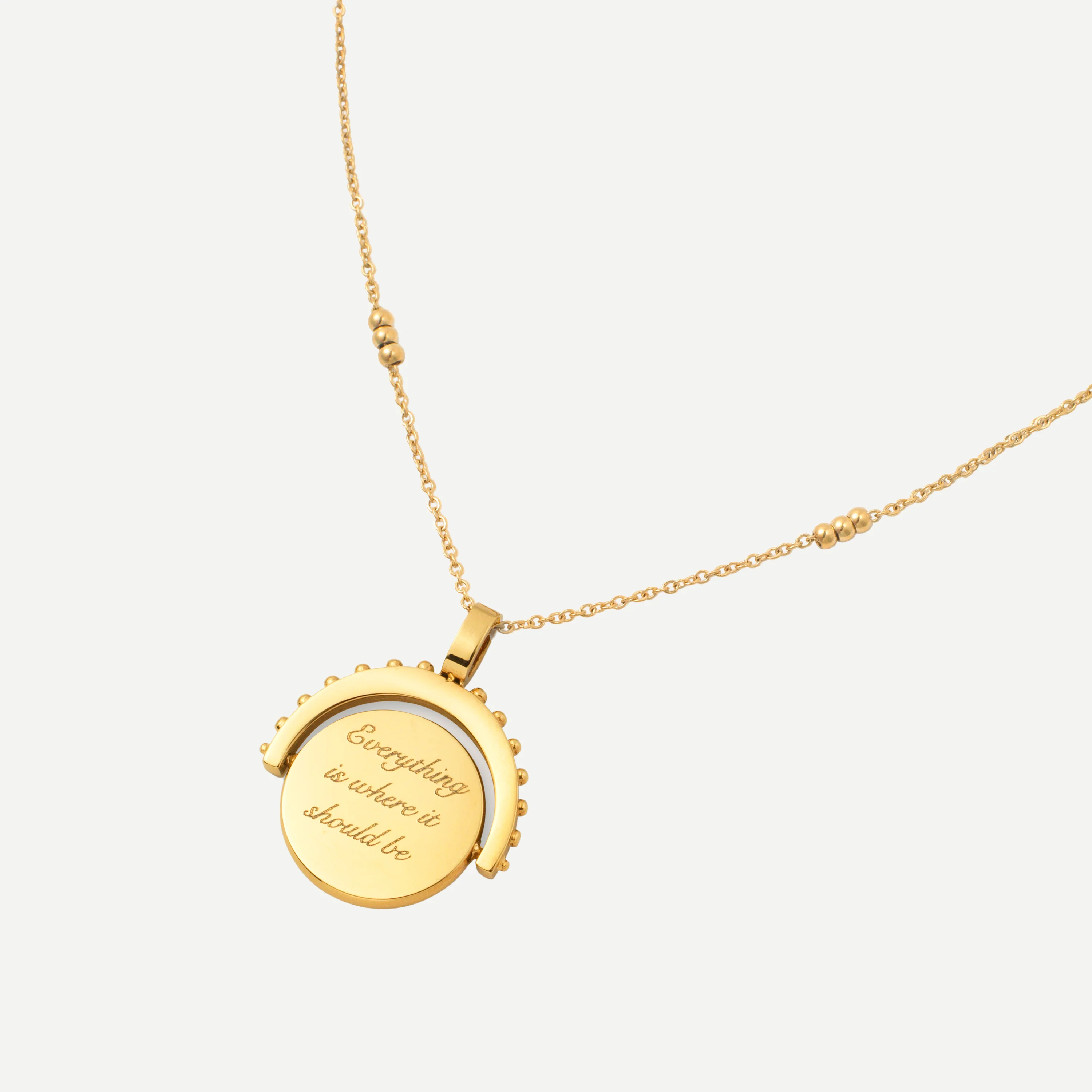 Engravable Spinning Necklace