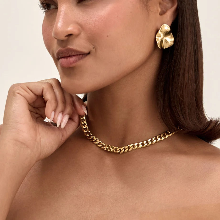 Initial Choker Necklace