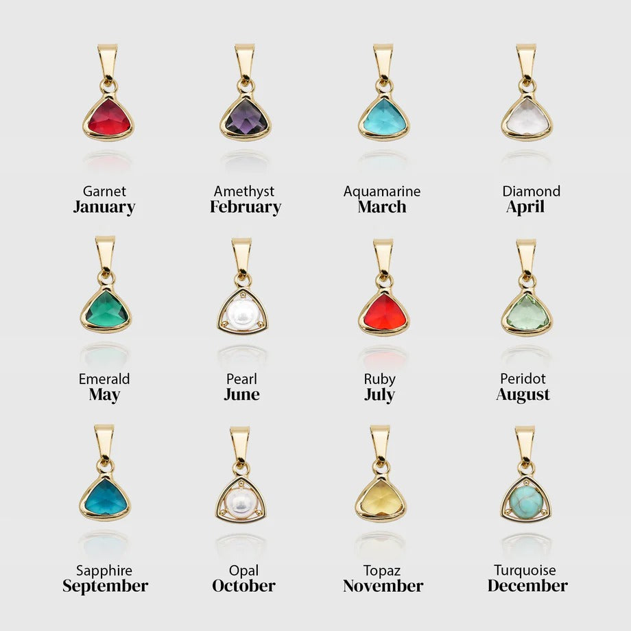 Kayla Initial & Birthstone Necklace