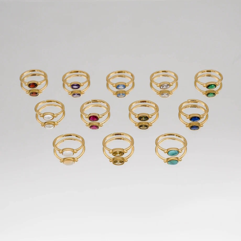 Birthstone Ring | Gold