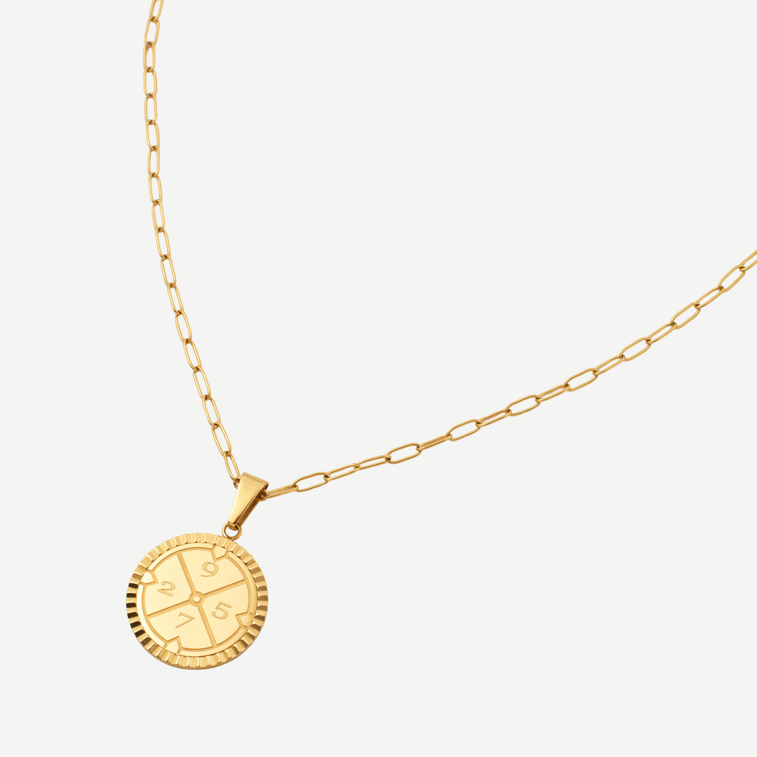 Initial Compass Necklace