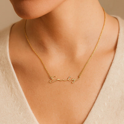 Script Personalised Name Necklace