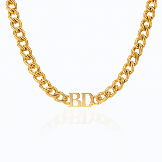 Cuban Initial Necklace
