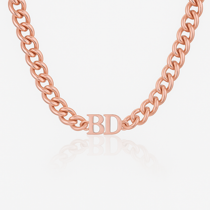 Cuban Initial Necklace