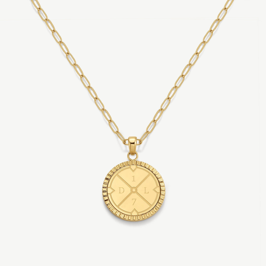 Initial Compass Necklace