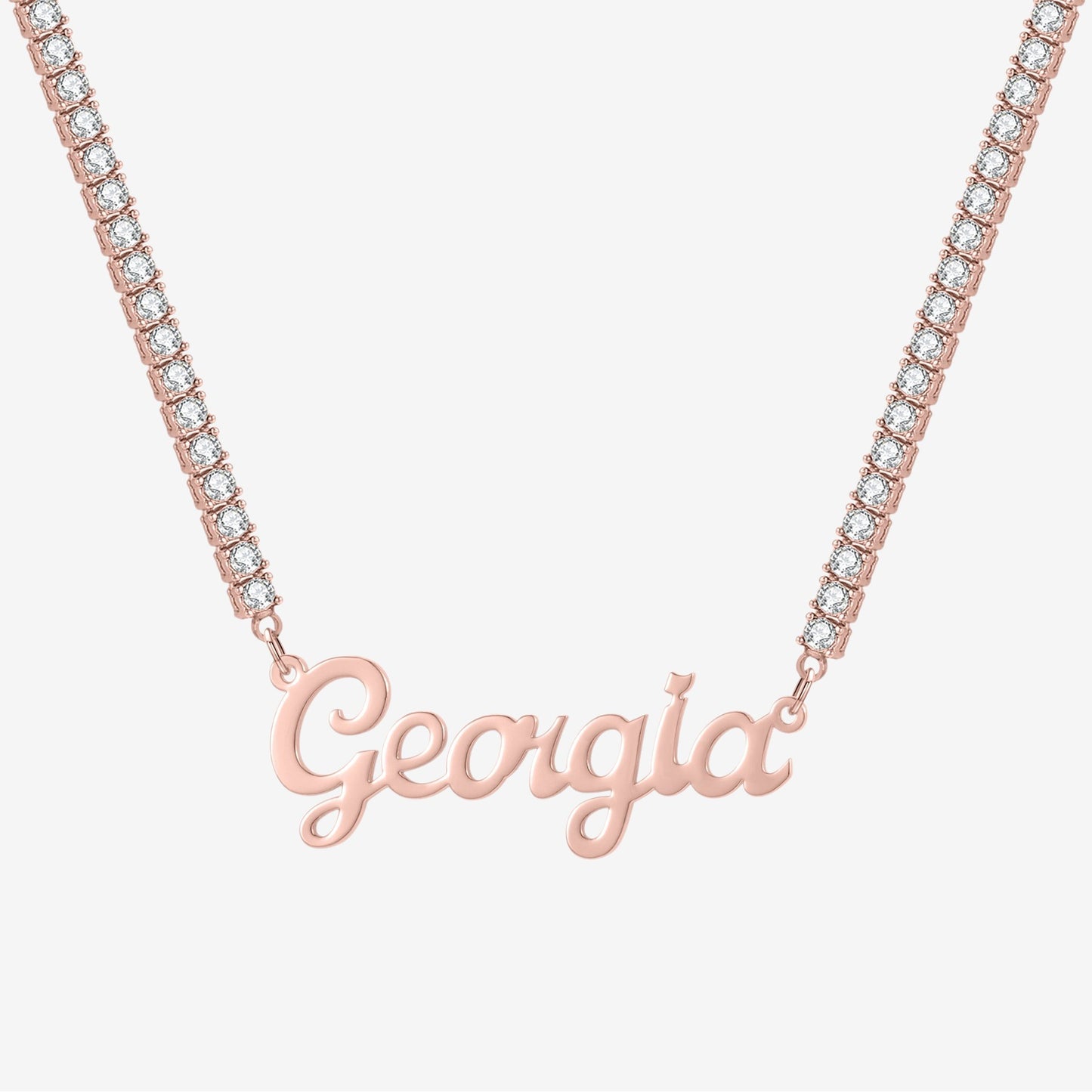 The Tennis Name Necklace