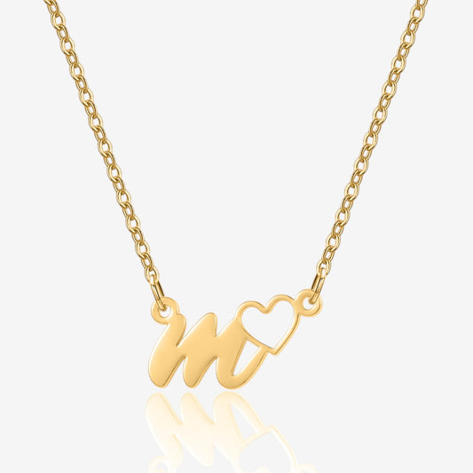 Script Initial Necklace
