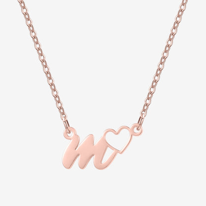 Script Initial Necklace
