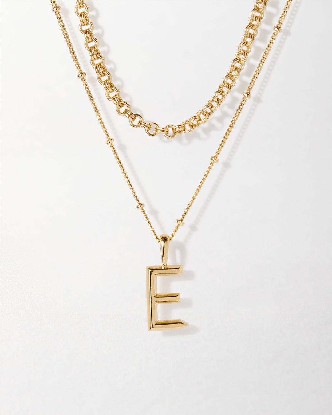 Initial Layering Necklace Set