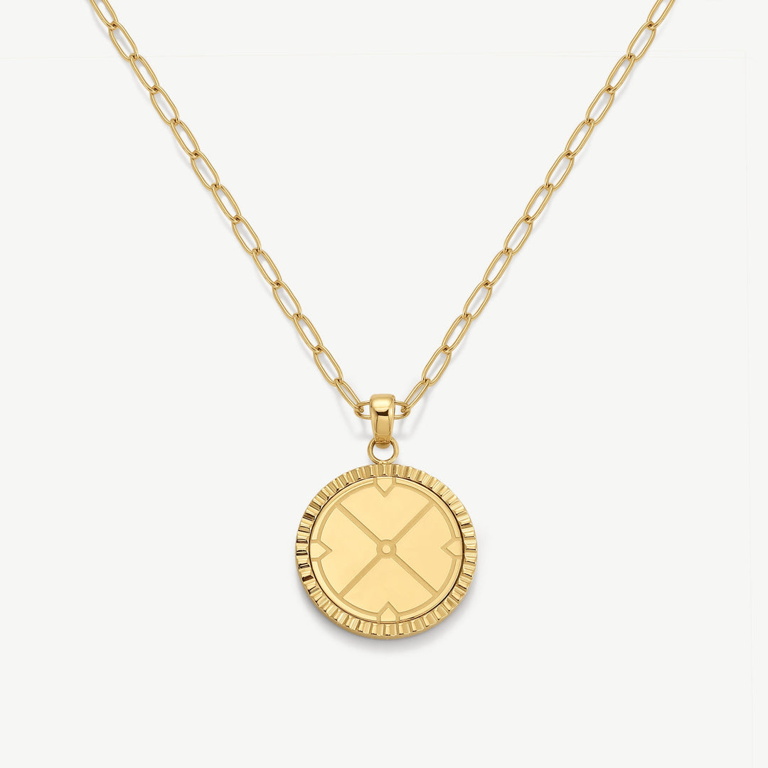 Initial Compass Necklace