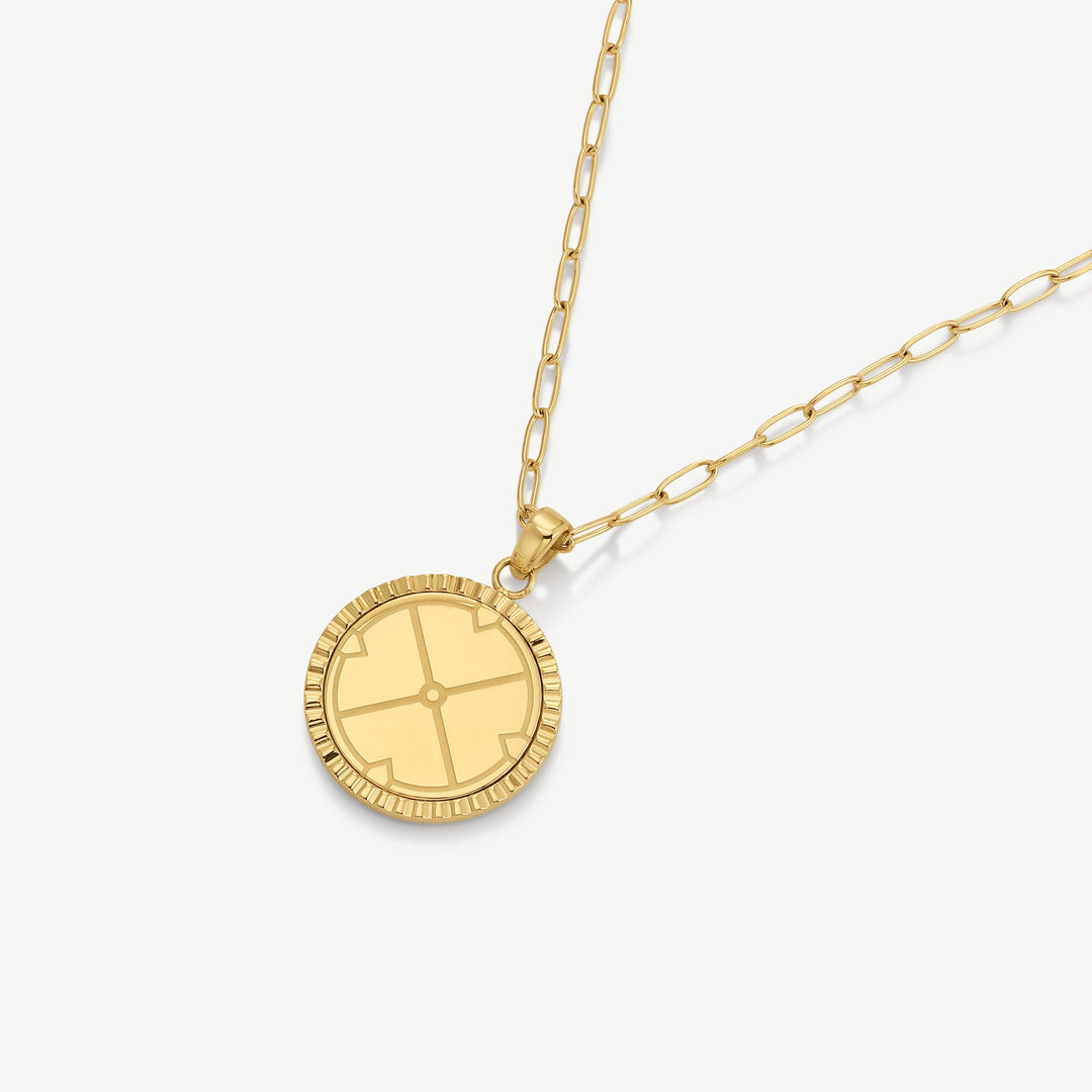 Initial Compass Necklace