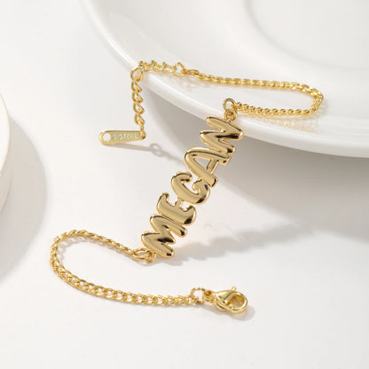The 3D Bubble Name Bracelet