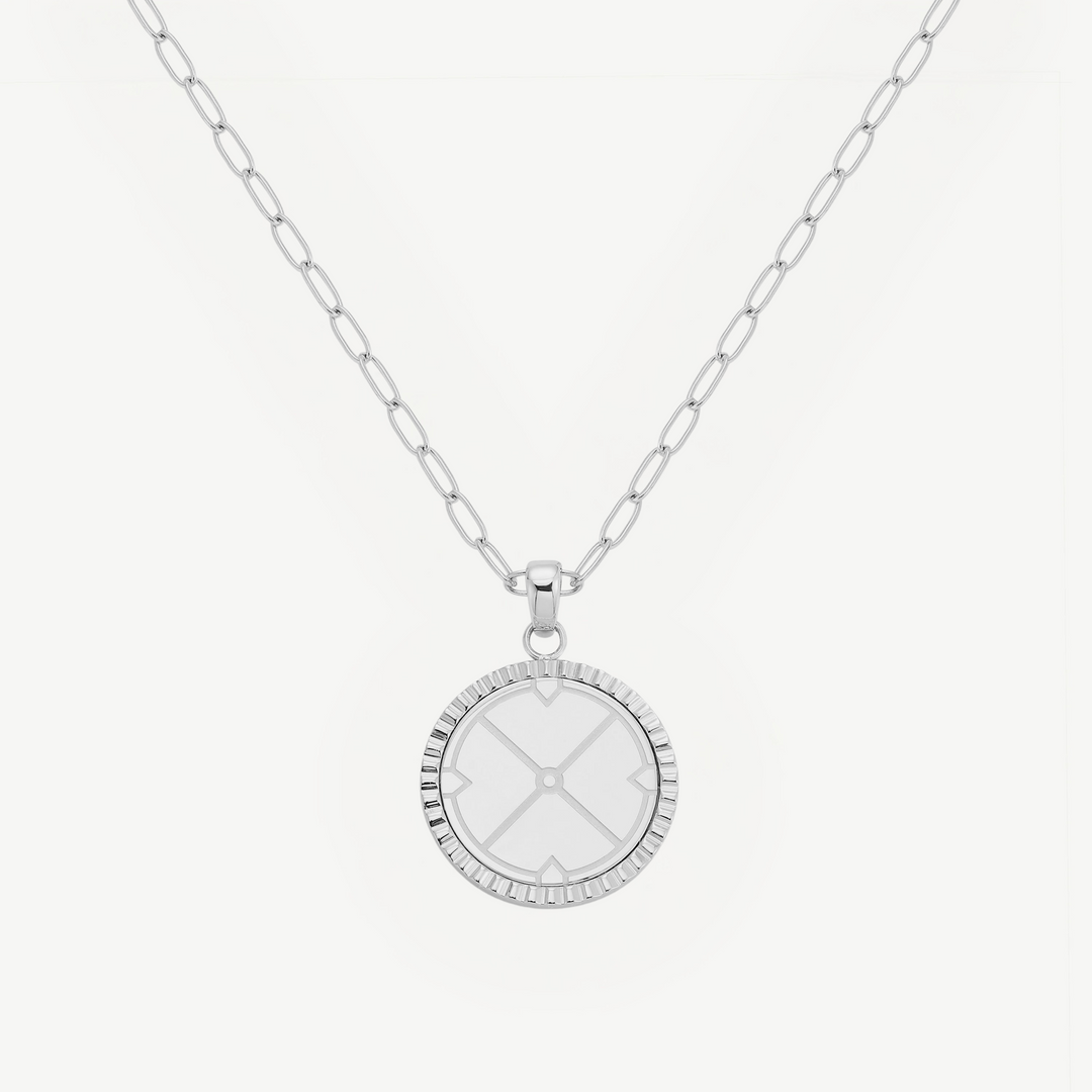 Initial Compass Necklace