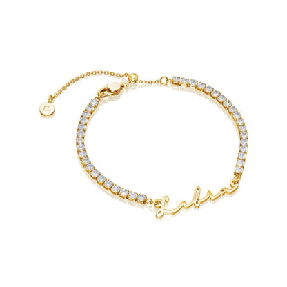 Signature Name Tennis Bracelet
