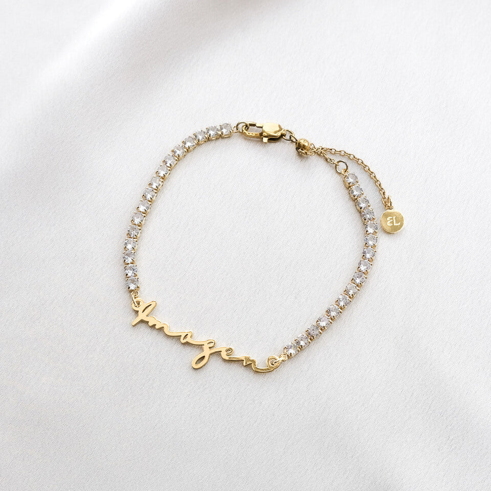 Signature Name Tennis Bracelet
