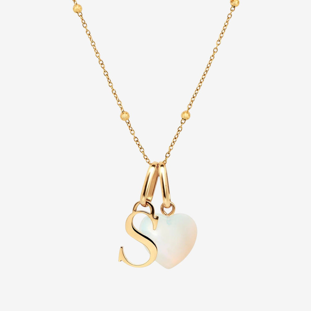 Personalised Initial & Birthstone Necklace
