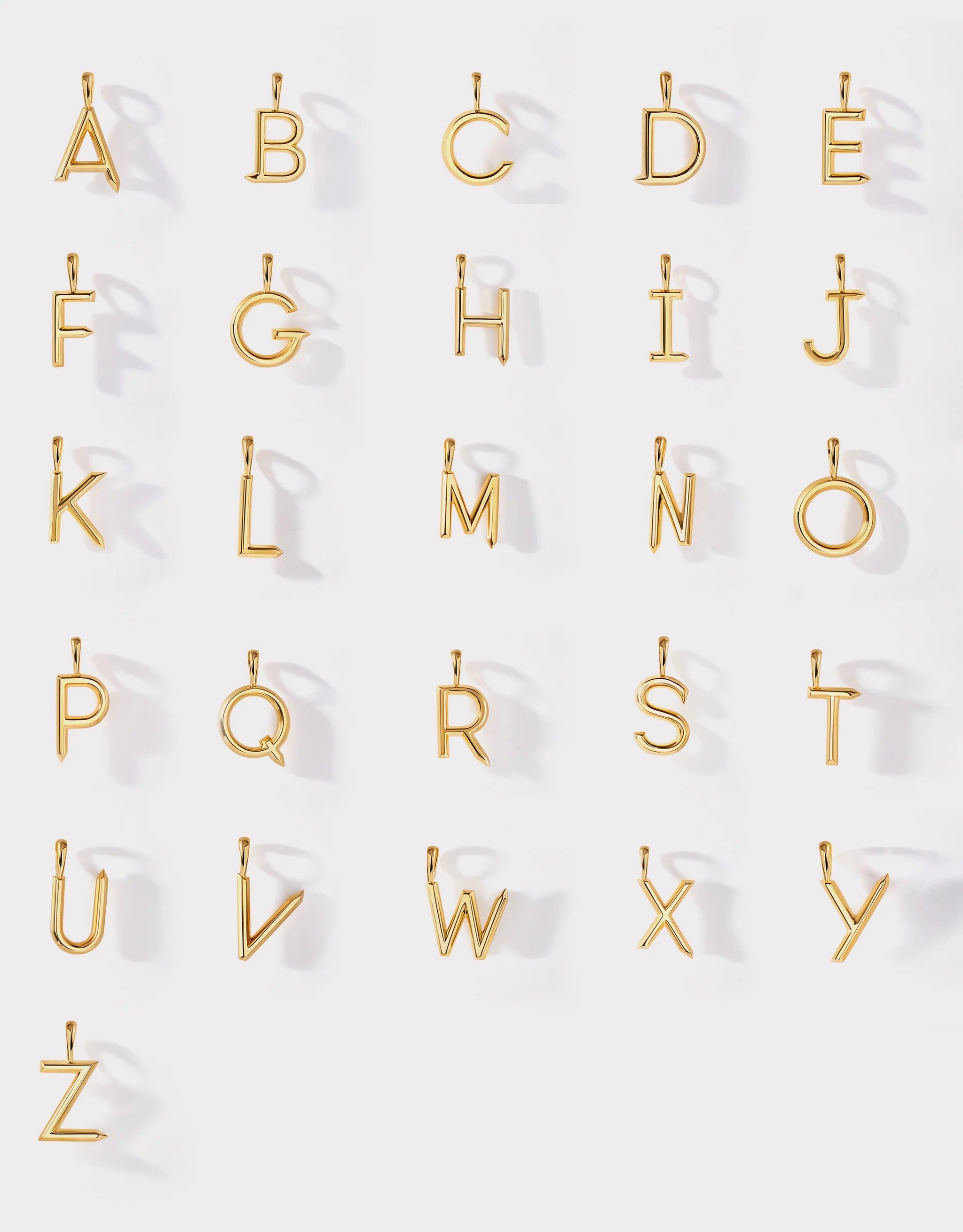 Initial & Birthstone Necklace - Gold